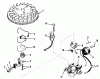 Toro 21103 - Whirlwind Lawnmower, 1969 (9000001-9999999) Pièces détachées MAGNETO NO. 610772