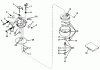Toro 21666 - Whirlwind Lawnmower, 1970 (0000001-0033908) Pièces détachées CARBURETOR NO. 631585