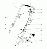 Toro 21666 - Whirlwind Lawnmower, 1970 (0000001-0033908) Pièces détachées HANDLE ASSEMBLY