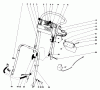 Toro 21738 - Whirlwind Lawnmower, 1981 (1000001-1999999) Pièces détachées HANDLE ASSEMBLY