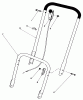Toro 22005 - Lawnmower, 1984 (4000001-4999999) Pièces détachées HANDLE ASSEMBLY