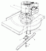 Toro 22005 - Lawnmower, 1986 (6000001-6999999) Pièces détachées ENGINE ASSEMBLY