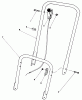Toro 22005 - Lawnmower, 1989 (9000001-9999999) Pièces détachées HANDLE ASSEMBLY