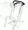 Toro 22010 - Lawnmower, 1984 (4000001-4999999) Pièces détachées HANDLE ASSEMBLY