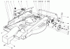 Toro 22010 - Lawnmower, 1984 (4000001-4999999) Pièces détachées MOWER HOUSING ASSEMBLY