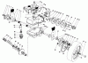 Toro 22020 - Lawnmower, 1984 (4000001-4999999) Pièces détachées GEAR CASE ASSEMBLY (MODEL 22020)