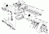 Toro 22020 - Lawnmower, 1985 (5000001-5999999) Pièces détachées GEAR CASE ASSEMBLY (MODEL 22020 CONTINUED)