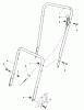 Toro 22025 - Lawnmower, 1984 (4000001-4999999) Pièces détachées HANDLE ASSEMBLY