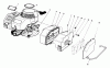 Toro 22025 - Lawnmower, 1985 (5000001-5999999) Pièces détachées ENGINE ASSEMBLY