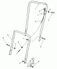 Toro 22025 - Lawnmower, 1989 (9000001-9999999) Pièces détachées HANDLE ASSEMBLY