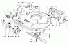 Toro 22025 - Lawnmower, 1990 (0000001-0999999) Pièces détachées HOUSING & WHEEL ASSEMBLY
