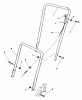 Toro 22025 - Lawnmower, 1991 (1000001-1999999) Pièces détachées HANDLE ASSEMBLY
