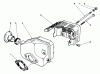 Toro 22025 - Lawnmower, 1991 (1000001-1999999) Pièces détachées MUFFLER ASSEMBLY (MODEL NO. 47PL0-3)