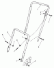 Toro 22025C - Lawnmower, 1987 (7000001-7999999) Pièces détachées HANDLE ASSEMBLY
