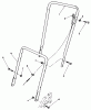 Toro 22025C - Lawnmower, 1988 (8000001-8999999) Pièces détachées HANDLE ASSEMBLY