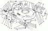 Toro 22026 - Side Discharge Mower, 1994 (4900001-4999999) Pièces détachées HOUSING & WHEEL ASSEMBLY
