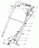Toro 22030 - Lawnmower, 1984 (4000001-4999999) Pièces détachées HANDLE ASSEMBLY (MODEL 22035)