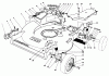 Toro 22030 - Lawnmower, 1984 (4000001-4999999) Pièces détachées HOUSING ASSEMBLY (MODEL 22030 COND-T.)