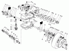 Toro 22035 - Lawnmower, 1985 (5000001-5999999) Pièces détachées GEAR CASE ASSEMBLY (MODEL 22035 CONTINUED)