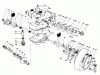 Toro 22035 - Lawnmower, 1986 (6000001-6999999) Pièces détachées GEAR CASE ASSEMBLY (MODEL 22035)