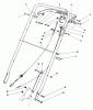 Toro 22030 - Lawnmower, 1987 (7000001-7999999) Pièces détachées HANDLE ASSEMBLY (MODEL 22035)