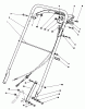 Toro 22030 - Lawnmower, 1989 (9000001-9999999) Pièces détachées HANDLE ASSEMBLY (MODEL 22035)