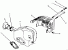 Toro 22031 - ProLine 21" Recycler Lawnmower, 1995 (5900001-5999999) Pièces détachées MUFFLER ASSEMBLY (MODEL NO. 47PR4-3)