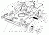 Toro 22031 - ProLine 21" Recycler Lawnmower, 1996 (6900001-6999999) Pièces détachées HOUSING ASSEMBLY