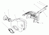 Toro 22031 - ProLine 21" Recycler Lawnmower, 1996 (6900001-6999999) Pièces détachées MUFFLER ASSEMBLY (MODEL NO. 47PT6-3)