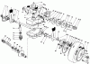 Toro 22035 - Lawnmower, 1989 (9000001-9006453) Pièces détachées GEAR CASE ASSEMBLY (MODEL 22035)