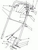 Toro 22035 - Lawnmower, 1989 (9000001-9006453) Pièces détachées HANDLE ASSEMBLY (MODEL 22035)