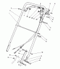 Toro 22035C - Lawnmower, 1988 (8000001-8999999) Pièces détachées HANDLE ASSEMBLY