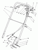 Toro 22035C - Lawnmower, 1989 (9000001-9999999) Pièces détachées HANDLE ASSEMBLY