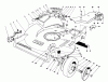 Toro 22036 - Lawnmower, 1990 (0000001-0999999) Pièces détachées HOUSING ASSEMBLY