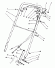 Toro 22036 - Lawnmower, 1992 (2000001-2999999) Pièces détachées HANDLE ASSEMBLY