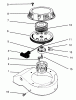 Toro 22037B - Proline 21" Recycler Mower, 1994 (49000001-49999999) Pièces détachées RECOIL ASSEMBLY (MODEL NO. 47PP3-3)