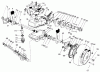 Toro 22038 - Lawnmower, 1997 (7900001-7999999) Pièces détachées GEAR CASE ASSEMBLY