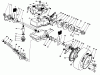 Toro 22040 - Lawnmower, 1991 (1000001-1999999) Pièces détachées GEAR CASE ASSEMBLY