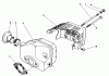 Toro 22040 - Lawnmower, 1991 (1000001-1999999) Pièces détachées MUFFLER ASSEMBLY (MODEL NO. 47PL0-3)