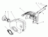 Toro 22040 - Lawnmower, 1993 (3900001-3999999) Pièces détachées MUFFLER ASSEMBLY (MODEL NO. 47PN2-3)