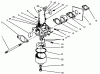 Toro 22040 - Lawnmower, 1995 (5900001-5999999) Pièces détachées CARBURETOR ASSEMBLY (MODEL NO. 47PR4-3)