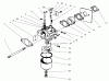 Toro 22040 - Lawnmower, 1997 (7900001-7999999) Pièces détachées CARBURETOR ASSEMBLY (MODEL NO. 47PT6-3)