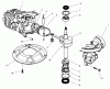 Toro 22040 - Lawnmower, 1997 (7900001-7999999) Pièces détachées CRANKSHAFT (ASSEMBLY MODEL NO. 47PT6-3)