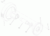 Toro 22040 - ProLine 21" Recycler II Lawnmower, 2003 (230000001-230999999) Pièces détachées FRONT WHEEL AND TIRE ASSEMBLY