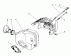 Toro 22041 - Lawnmower, 1991 (1000001-1999999) Pièces détachées MUFFLER ASSEMBLY (MODEL NO. 47PL0-3)