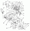 Toro 22685 - Lawnmower, 1991 (1000001-1999999) Pièces détachées HOUSING & WHEEL ASSEMBLY