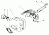 Toro 22043 - Lawnmower, 1992 (2000001-2999999) Pièces détachées MUFFLER ASSEMBLY (MODEL NO. 47PM1-7)