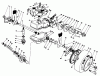 Toro 22043 - Lawnmower, 1993 (3900001-3900964) Pièces détachées GEAR CASE ASSEMBLY