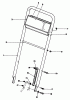 Toro 22043 - Lawnmower, 1993 (3900001-3900964) Pièces détachées HANDLE ASSEMBLY