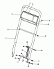 Toro 22043 - Lawnmower, 1993 (3900965-3999999) Pièces détachées HANDLE ASSEMBLY